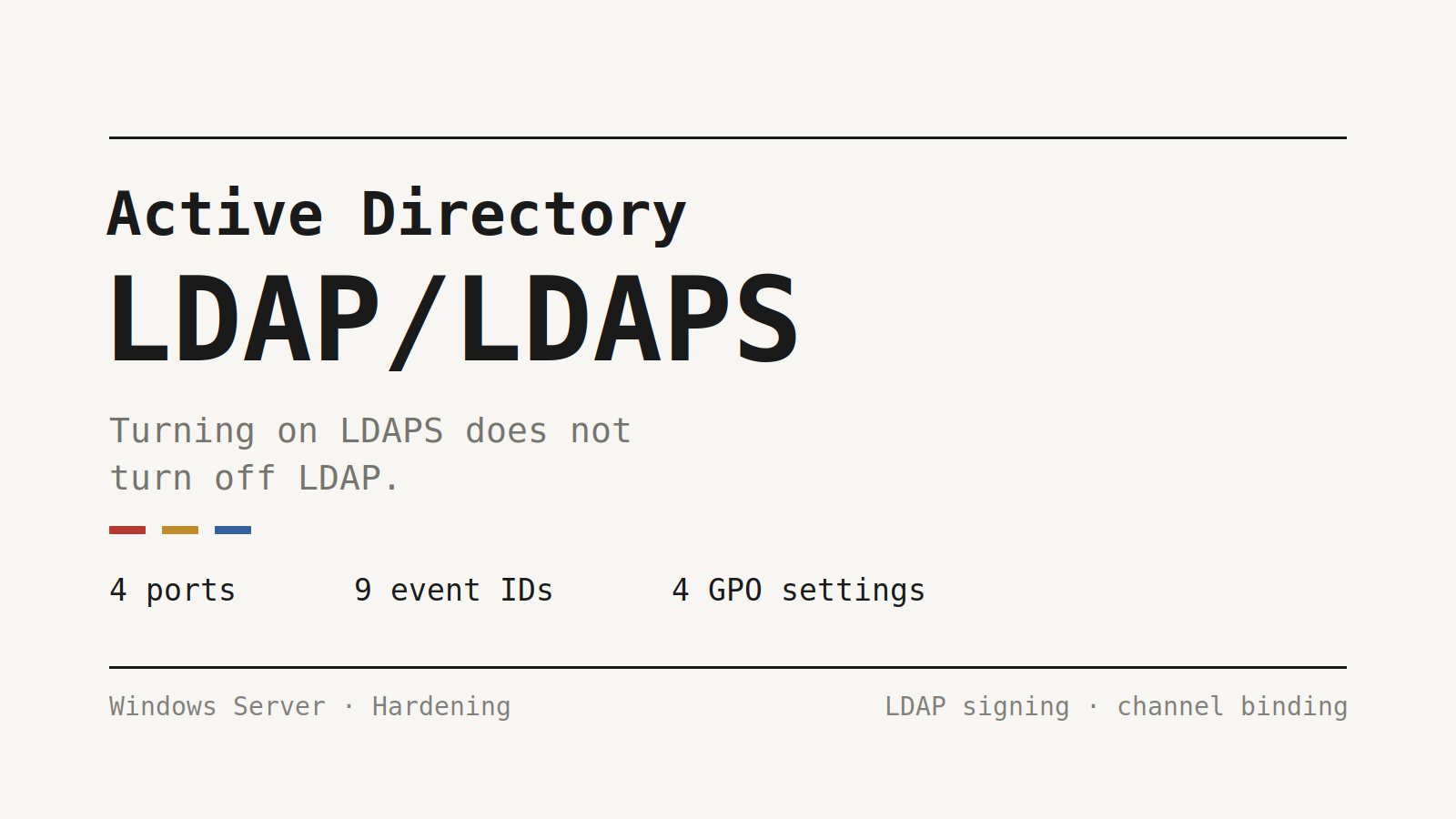 Featured image of post The thing with LDAP, LDAPS and Active Directory